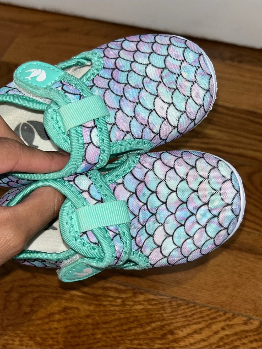 Toddler Mermaid Scale Aqua Slip-On Water Shoes